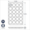 Nordic Ware Natural Aluminum Commercial Petite Muffin Pan, 24 Cup