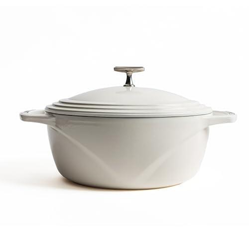 Qt White Enamel Dutch Oven – LODGE – Heavy Duty – Lodge