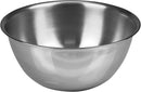 Fox Run 6.25-quart stainless steel mixing bowl with a sleek silver finish and non-skid base, displayed on a white background.