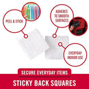 details about the 7/8" Square Velcro- White, 12 Sets