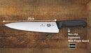 Victorinox 10-inch stainless steel chef's knife with black ergonomic handle