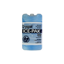 Cryopak reusable blue ice pack with labeled front, compact rectangular shape