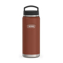 Saddle-colored Thermos ICON Series bottle with handle and stainless steel body