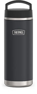 Granite-colored Thermos ICON Series water bottle with top handle