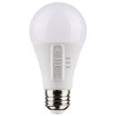 Another view of the same A19 LED bulb showcasing the adjustable selector switch