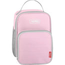 Thermos Icon Series upright lunch box in sunset pink with gray trim and top handle