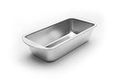 Image 1: Angled view of Fox Run 7.5-inch tin-plated steel bread pan