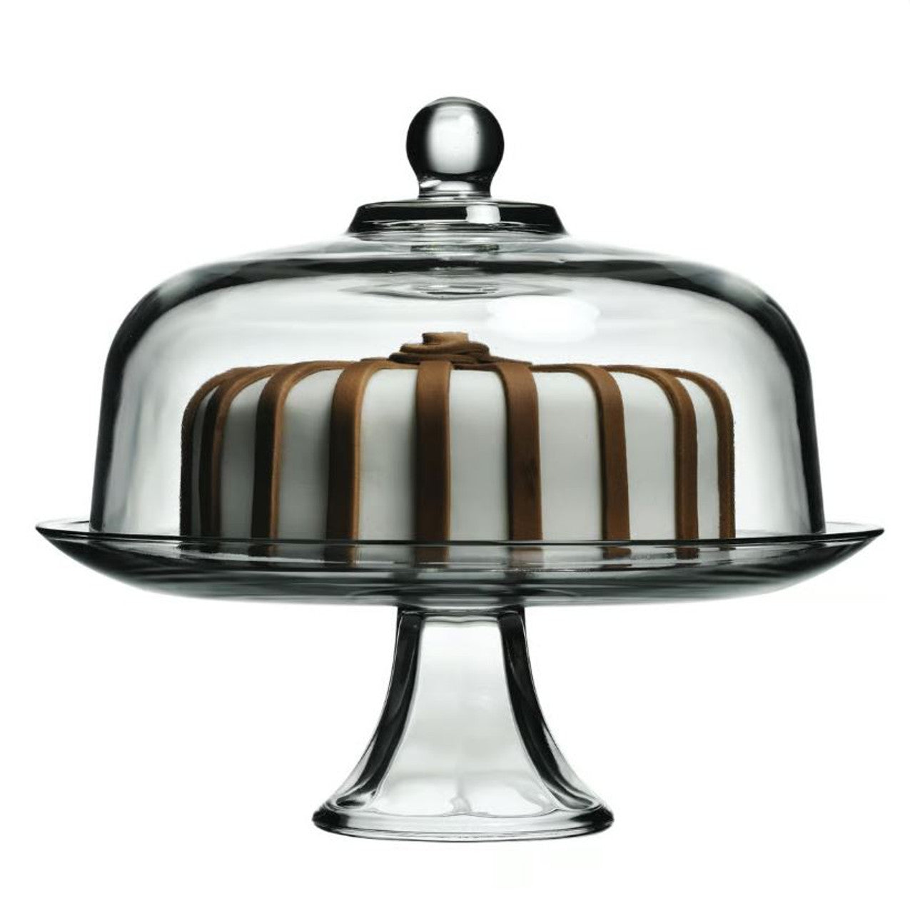 Anchor Hocking Presence Cake Set - 13 Inch Platter & 11 Inch Glass Dome, Retro Punch Bowl Style - View #9