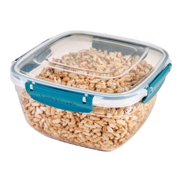 80oz Square Container Blue Seal
