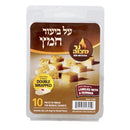 Set of 10 individually wrapped Ner Mitzvah Bedikas Chometz bread pieces in sealed poly bags, displayed on a white background.