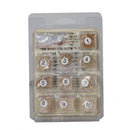 Set of 10 individually wrapped Ner Mitzvah Bedikas Chometz bread pieces in sealed poly bags, displayed on a white background.