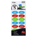 Color Coded Labels - 18pcs