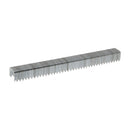 A box of durable metal Arrow T50 staples, compatible with T50 series staple guns and other compatible fastening tools.