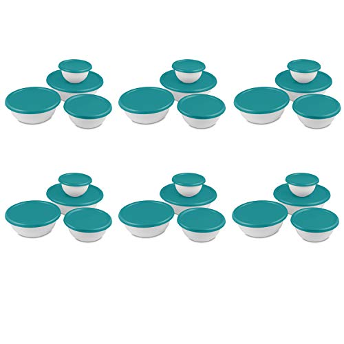 Sterilite 8-Piece Plastic Kitchen Covered Bowl Mixing Set with Lids  (12-Pack) 12 x 07479406 - The Home Depot