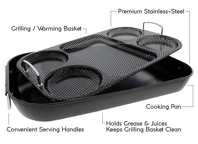 Yukon Glory 4 IN 1 GRILLING & SERVING TRAY