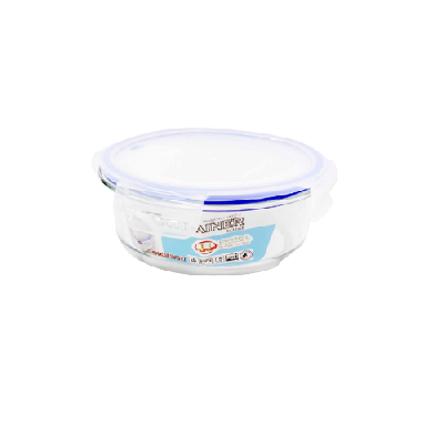 970ml Round Tempered Glass Food Container