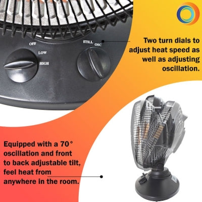 Oscillating Radiant Heater