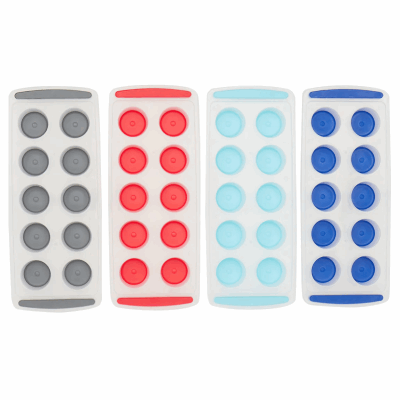 2 Pack Ice Cube Tray Silicone Square Ice Cube Molds With Non-spill