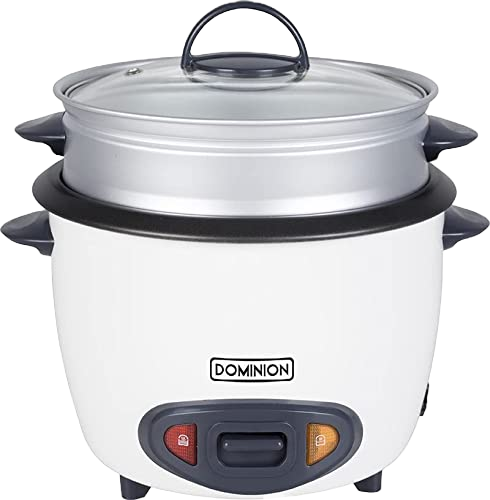 16-Cup Cooked (8 Uncooked) Electric Rice Cooker with Removable Nonstick Pot & Food Steamer