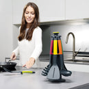 Joseph Joseph 10118 Elevate Carousel Nylon Kitchen Utensil Set with Rotating Storage Stand, 6-piece, Multicolored