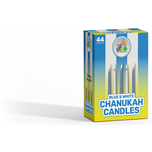 44 Pack Blue and White Chanukah Candles