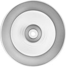 Fat Daddios 10-inch anodized aluminum angel food cake pan with tapered sides, designed for light, fluffy cakes, on a white background.