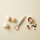 Chef'n ShroomBroom Mushroom Cleaning Brush and Corer, 5.38 inches, Taupe