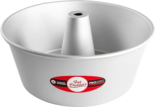 Fat Daddios Anodized Aluminum, Angel Food Pan Round, 10 in Tapered 4 1/4 in Deep
