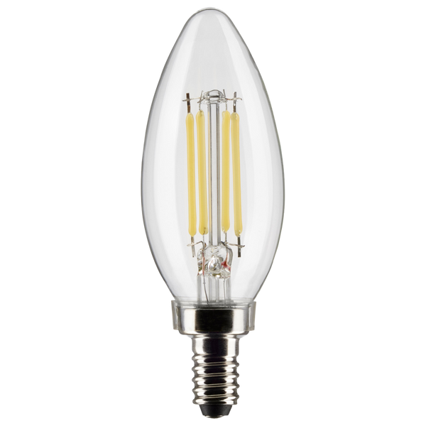 5.5 Watt B11 LED Lamp, Clear, Candelabra Base, 90 CRI, 5000K, 120 Volts
