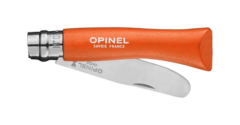 Opinel My First No.7 Stainless Steel Children’S Folding Pocket Knife with Safety Rounded Tip, Painted Handles