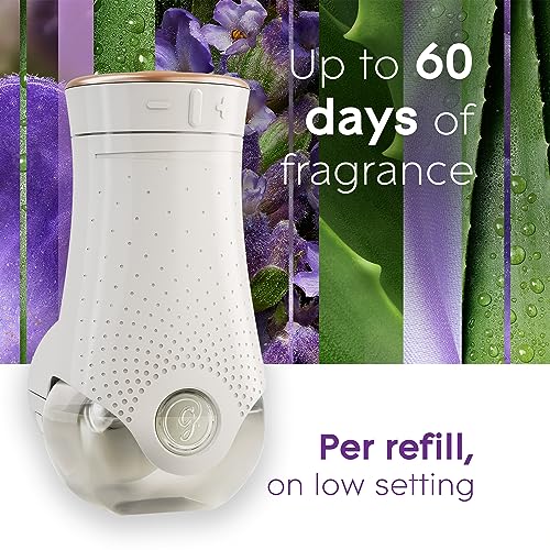 Glade PlugIns Refills Air Freshener, Scented and Essential Oils for Home and Bathroom, Tranquil Lavender & Aloe, 1.34 Fl Oz, 2 Count