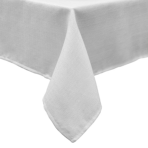Home Details Chic & Rustic 70"x 90" Tablecloth | Rectangular | Polyester | White