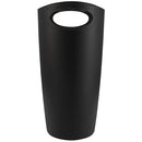 Superio Slim Bathroom Trash Can 2 Gallon Black Plastic Small Compact Waste Basket for Bedroom, Dorm, Under Office Desk Dustbin