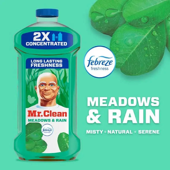 Mr. Clean Multi-Surface Cleaner 2x Concentrated Meadows and Rain