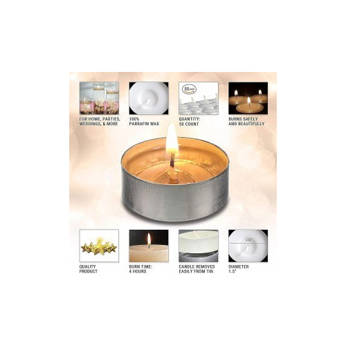 OHR tea light candles 50 pk