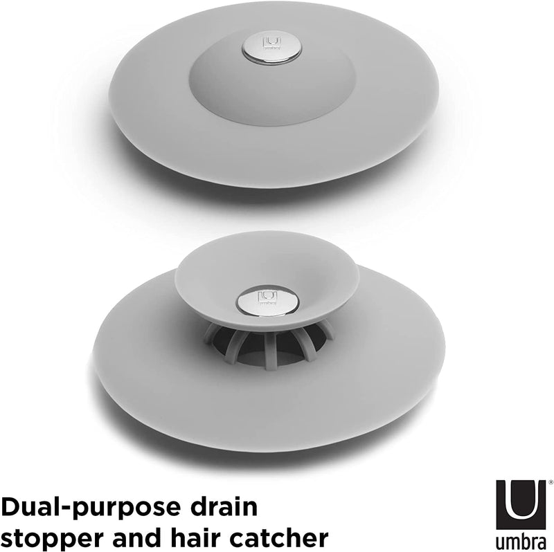 Umbra Flex Drain Stop/Hair Catcher, Grey