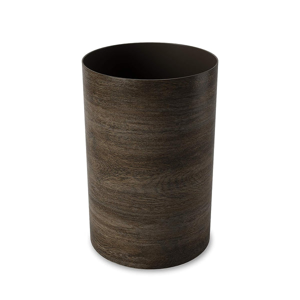 Umbra Treela Small Trash Can – Durable Garbage Can Waste Basket for Bathroom, Bedroom, Office and More, 4.75 Gallon Capacity with Stylish Barn Wood Exterior Finish