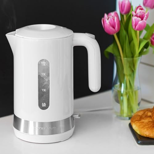 OVENTE Electric Kettle, White