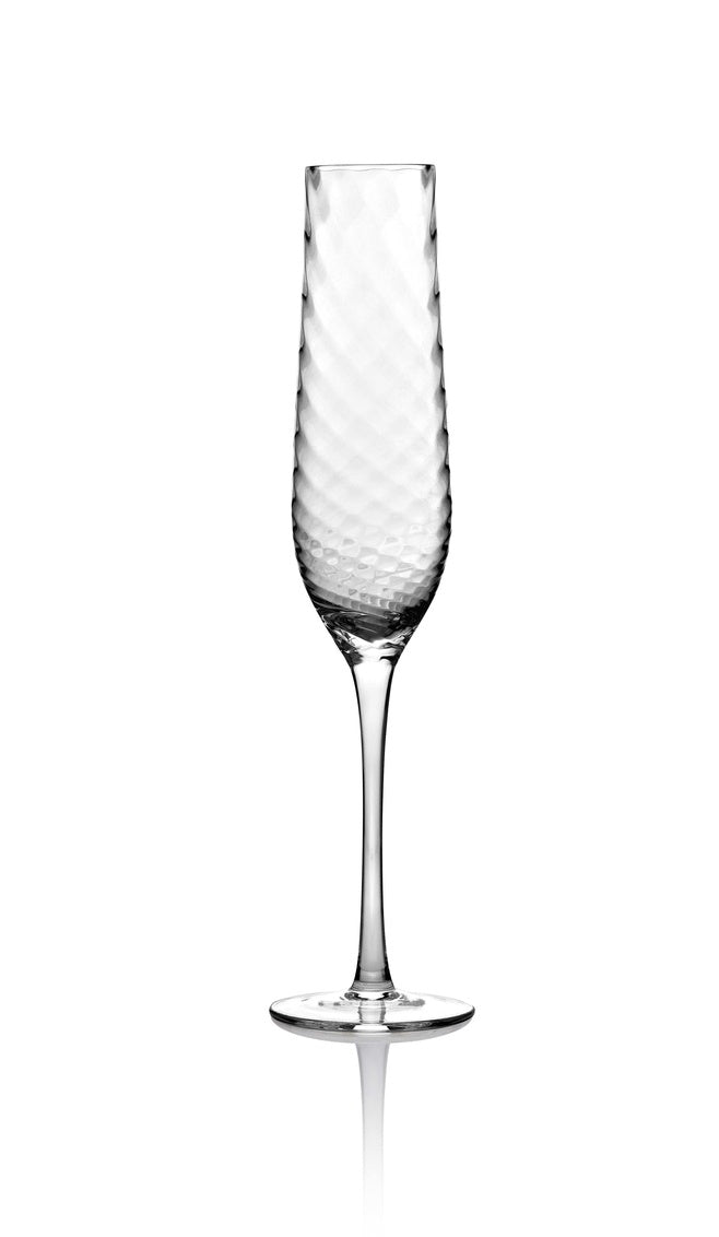 Godinger Champagne Flute, Infinity Design Glass Set of 4