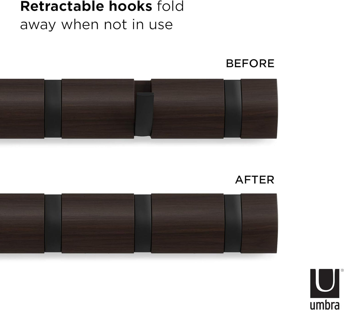 Umbra Flip Wall Mounted Floating Rack – Modern, Sleek, Space-Saving