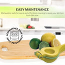 Amco 2-in-1 Squeezer | Aluminum | Yellow | Dishwasher Safe | 8.8 Inches | Comfortable Juicing for Strain-Free Experience | Kitchen Gadget for Juicing Lemons or Oranges