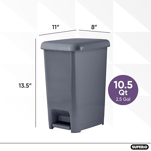 Slim Step Trash Can