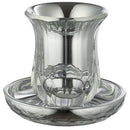 Crystal Kiddush Cup without Leg 9 cm contain 100ml / 3.4oz