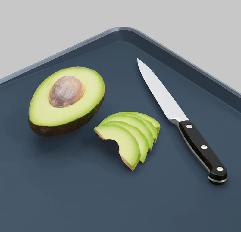 Joseph Joseph 981001 Cut&Carve Plus Plus Chopping Board, Large, Sky