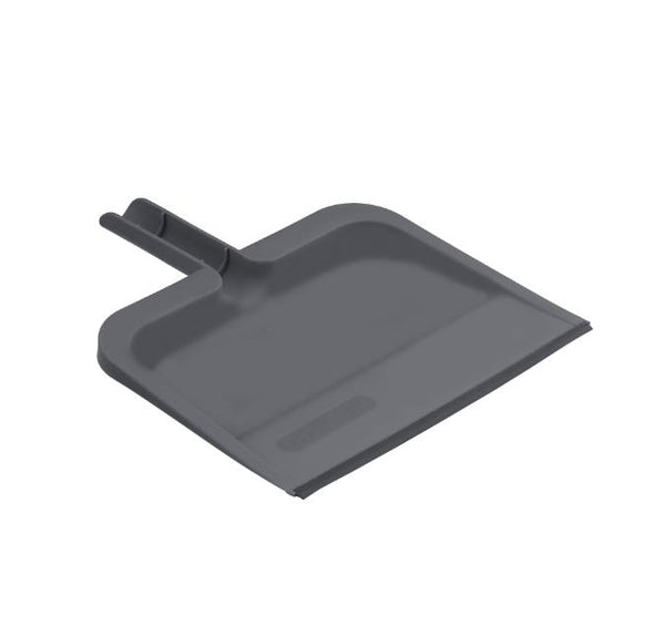 Superio Clip-on Dustpan With Rubber Lip, Gray