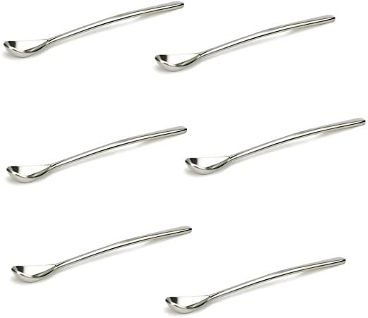 RSVP tiny Salt Condiment Spoon, 6 pc set