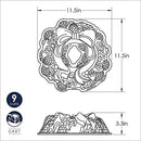 Nordic Ware Platinum Holiday Wreath Bundt Pan