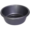 Round plastic wash basin 9.75 in grey