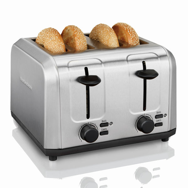 Brushed Stainless Steel 4 Slice Toaster