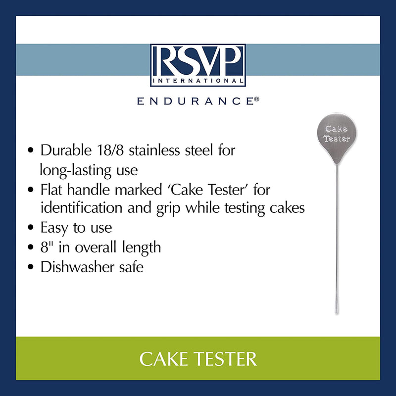 RSVP International Endurance Kitchen Baking Tool Collection, Cake Tester, Stainless Steel